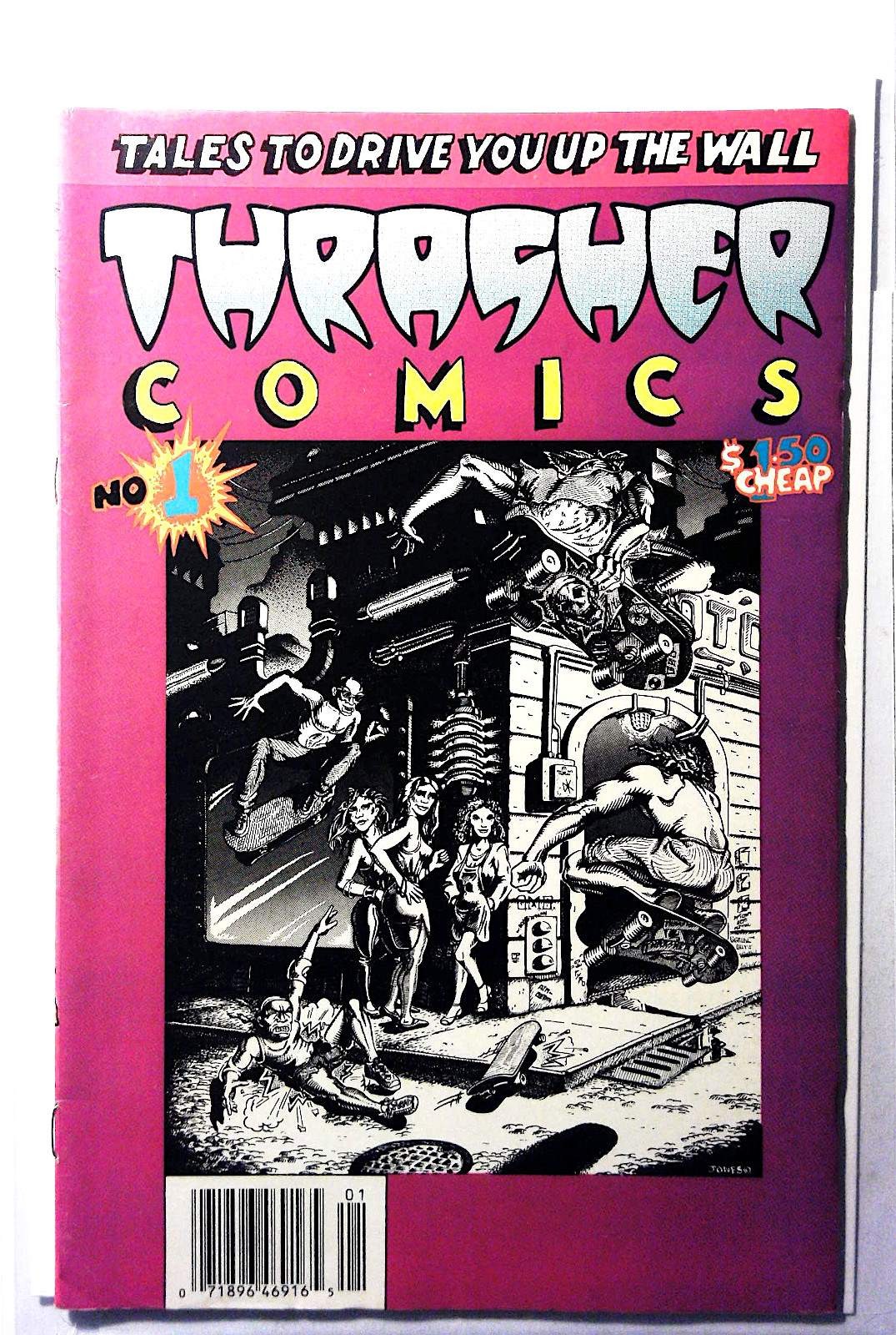 Thrasher Comics #1 1988 High Speed Productions Skateboard Comix Pushead Comic