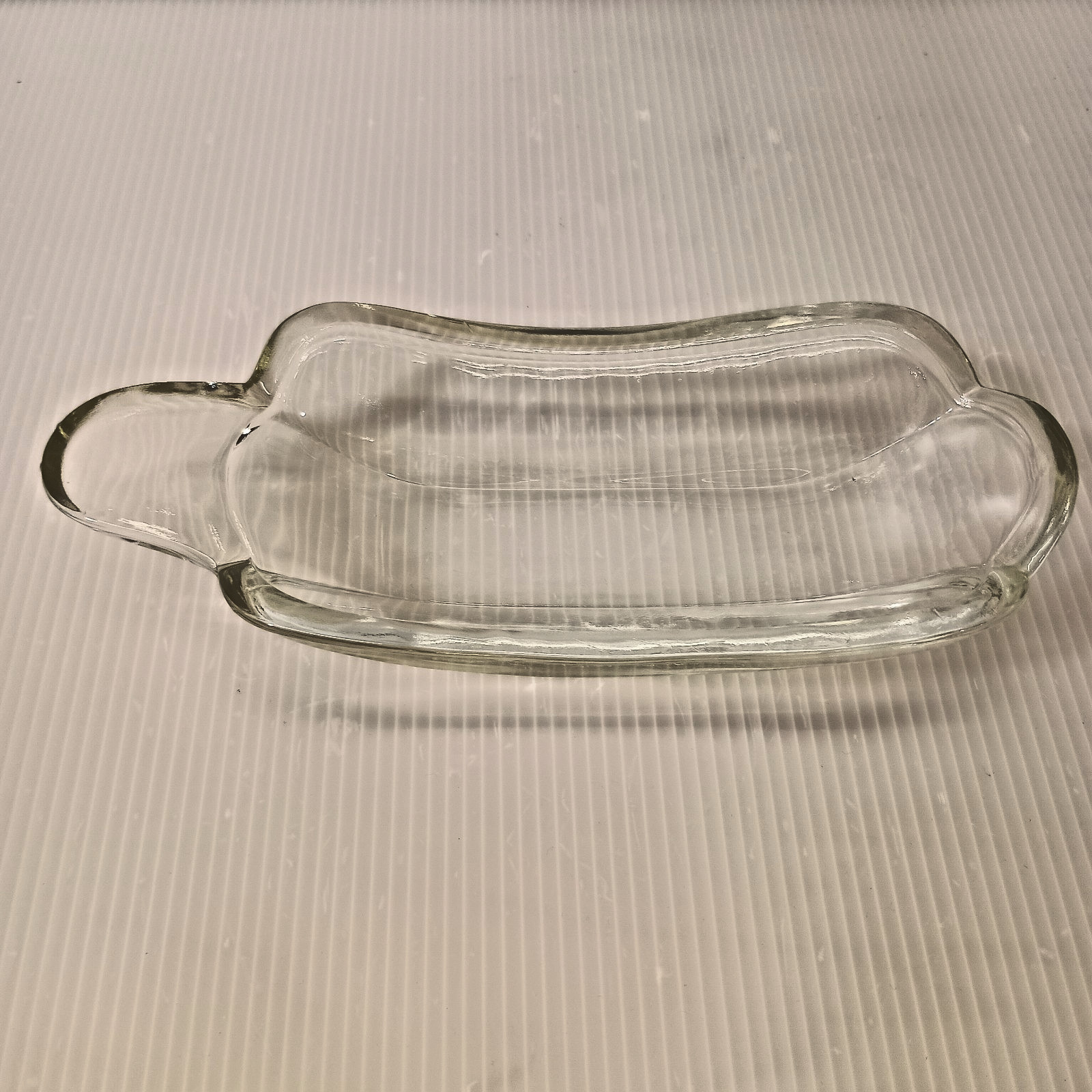 Vintage Indiana Glass Yellowed Clear Banana Split Dishes 1960’s Replacement EUC
