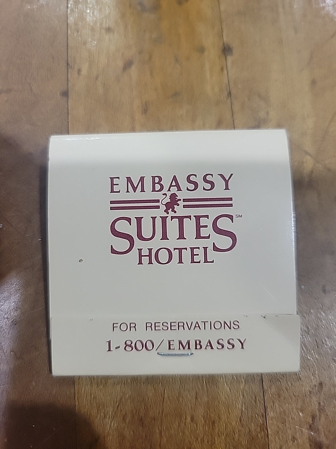 Vintage Embassy Suites Hotel Matchbook