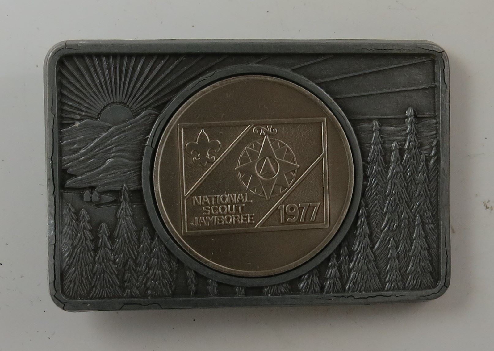 1977 National Scout Jamboree Belt Buckle [KS-698]