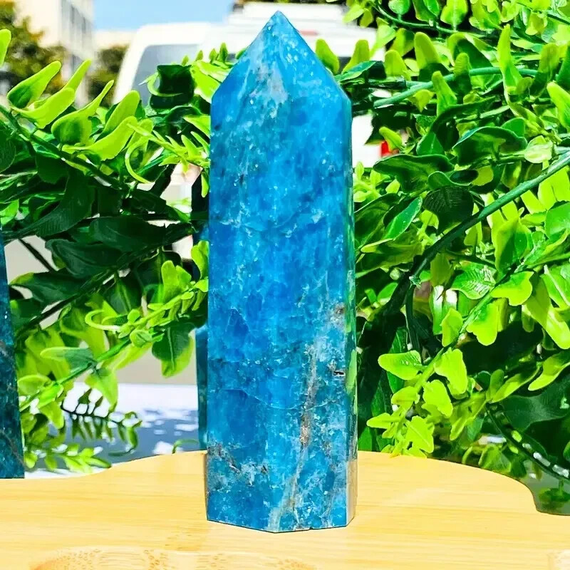 Natural Apatite Crystal Tower  Healing Crystal Gifts Home Decor Boost Energy