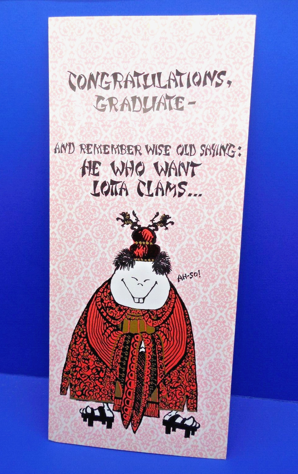 GRADUATION Vintage FUNNY Unused \