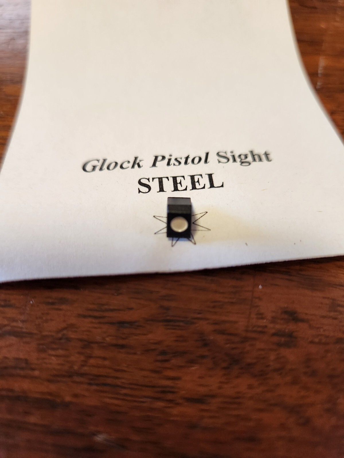 Vintage Glock Front Sight Steel, White Dot, With Hexagonal Head, OLD-BUT-NEW 