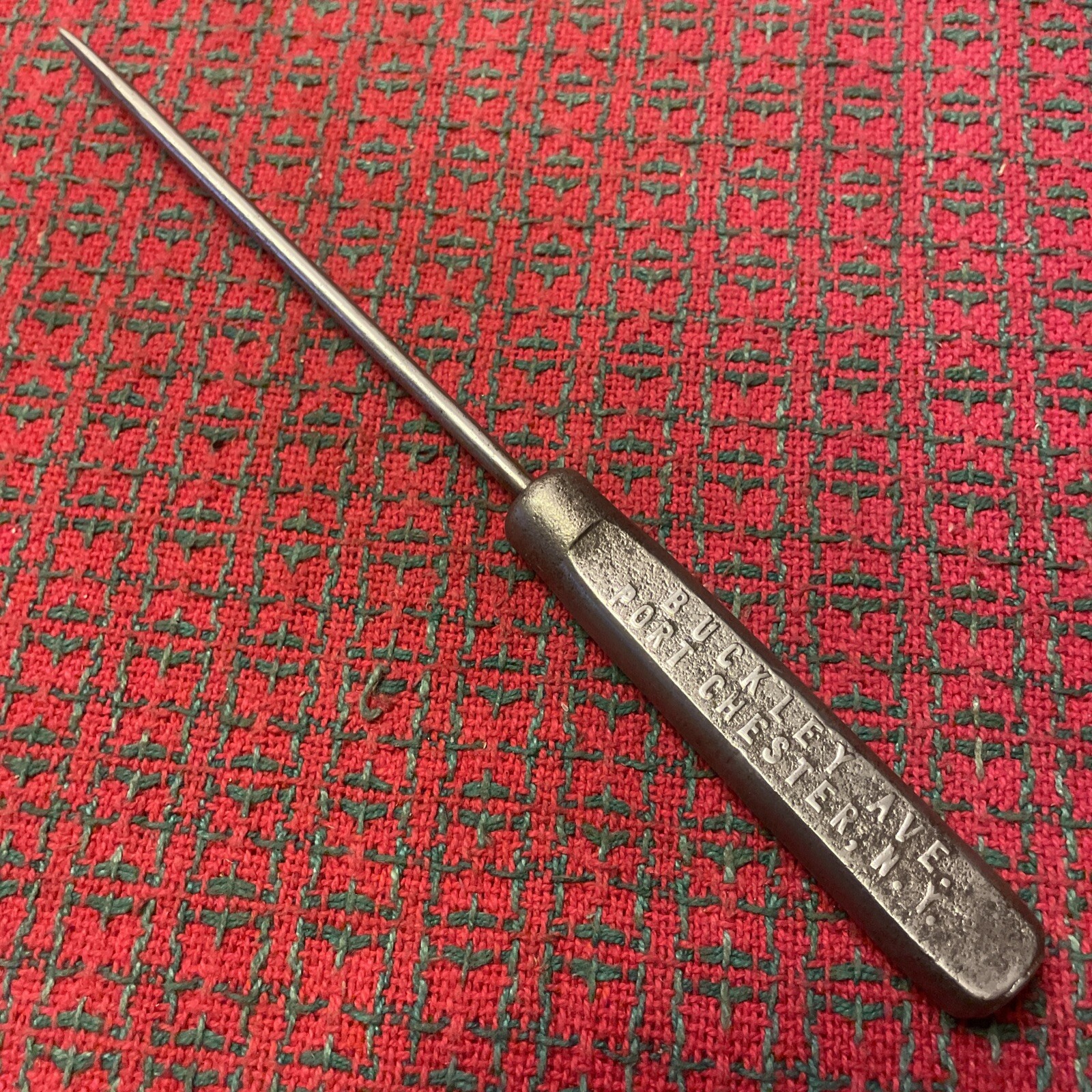 Antique All Metal Ice Pick Port Chester Advertising Hygeia Ice NY USA 🇺🇸
