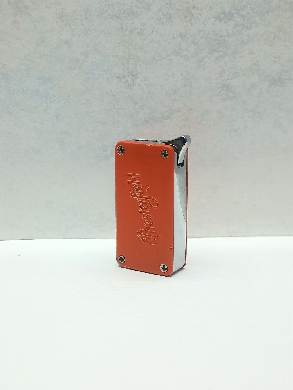 Vintage 1990s Chesterfield Mini Pocket Gas Lighter Metal Orange Working Conditio Vintage 1990s Chesterfield Mini Pocket Gas Lighter Metal Orange Working Conditio