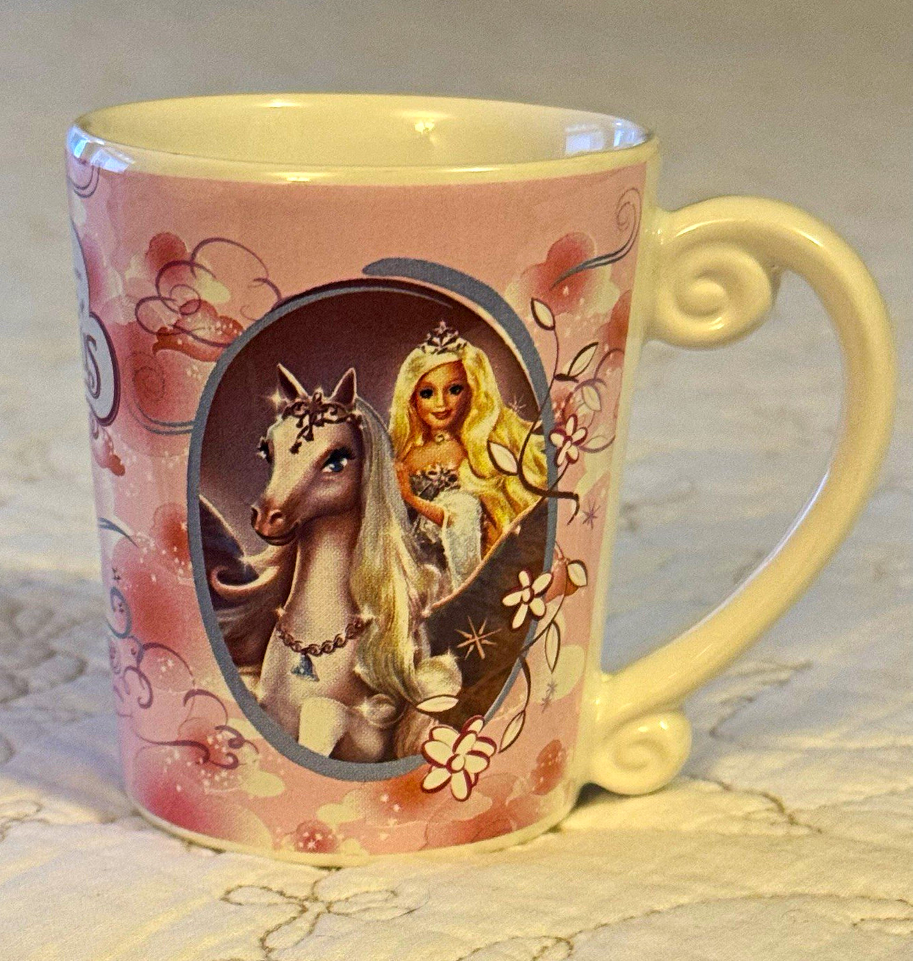 Vintage Galerie Barbie & The Magic of Pegasus Mini Ceramic Mug 2005