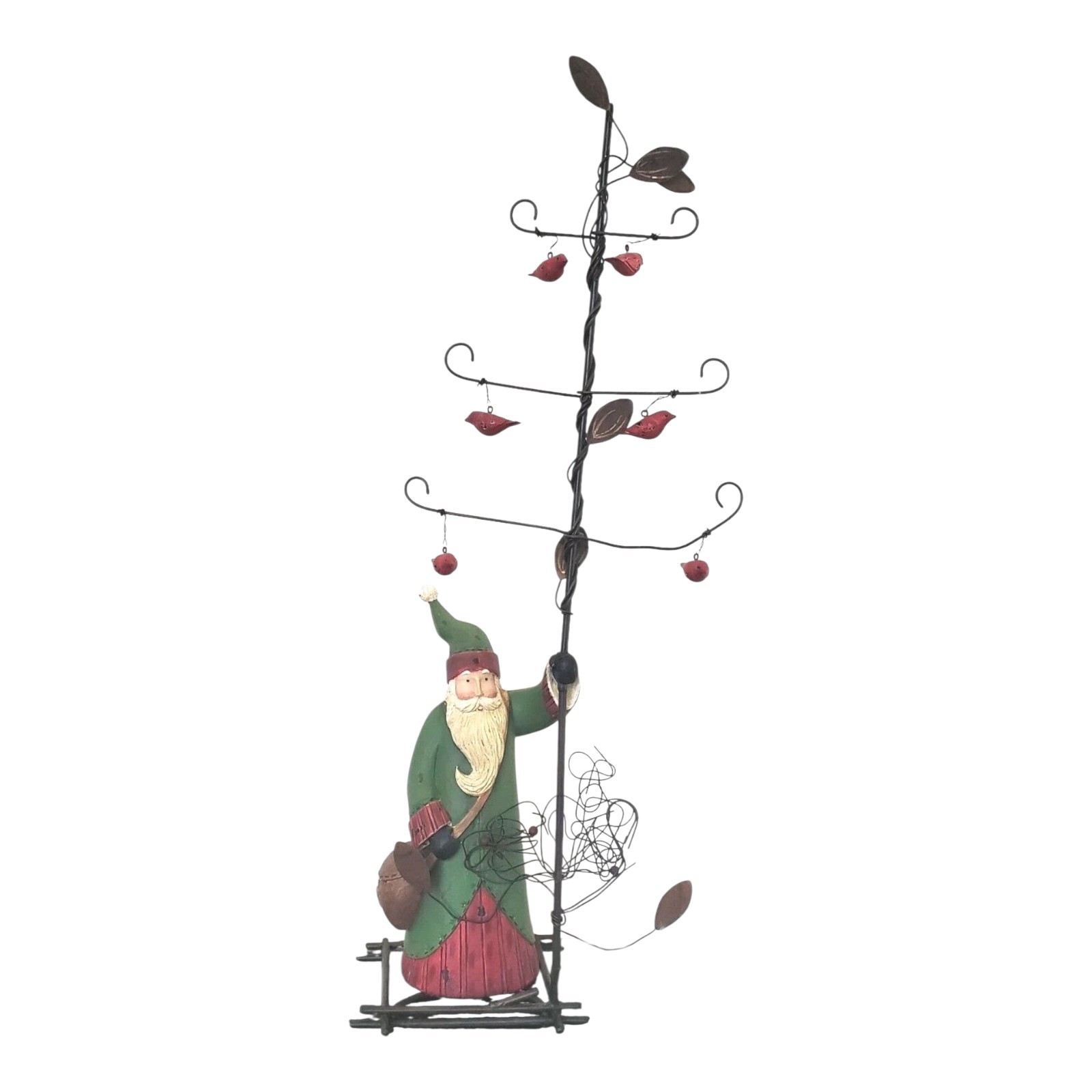 Seasons of Cannon Falls Santa Father Christmas Tree Red Cardinals 18\