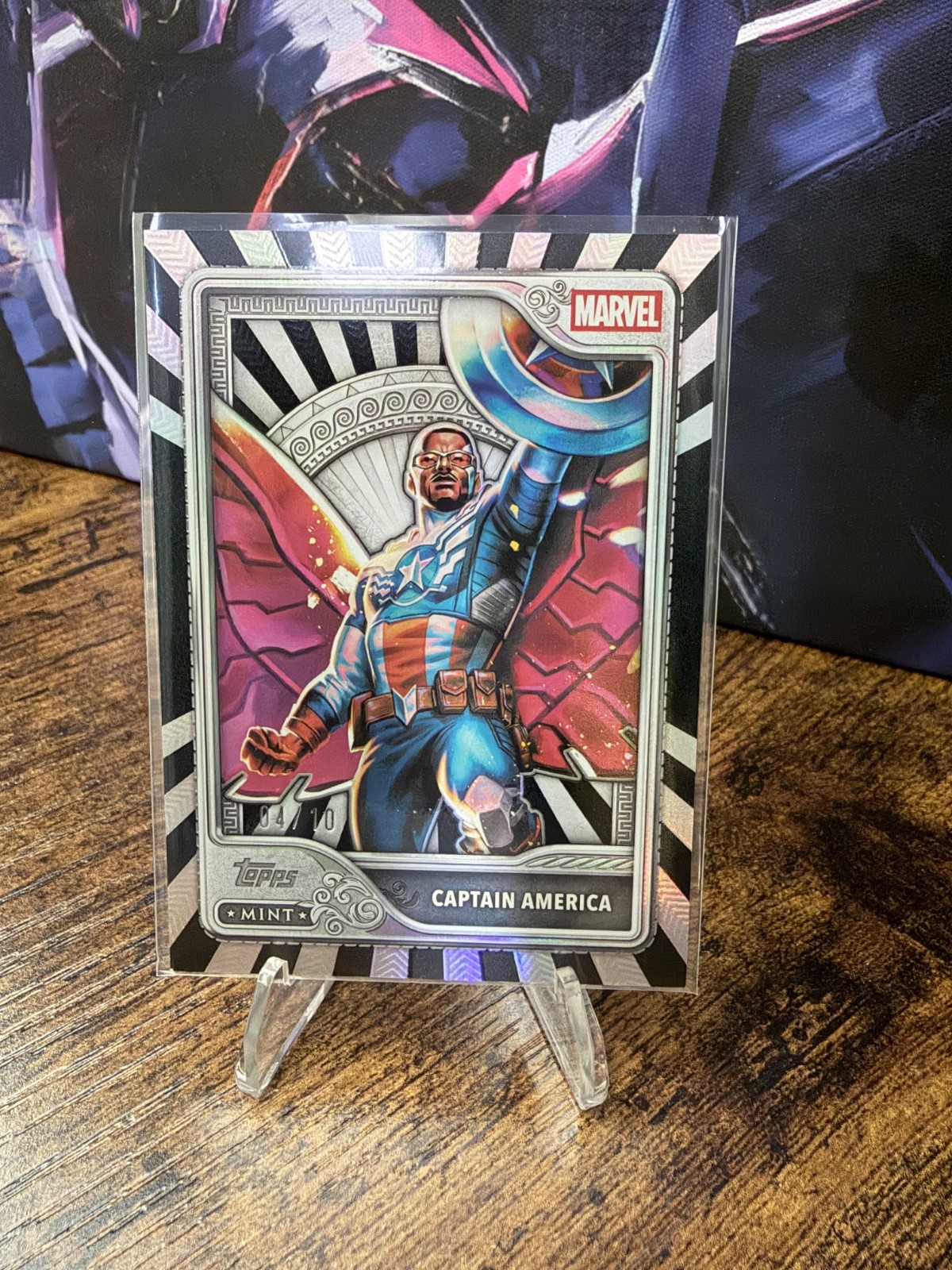 2026 TOPPS MINT MARVEL CAPTAIN AMERICA SAM WILSON BLACK REFRACTOR /10
