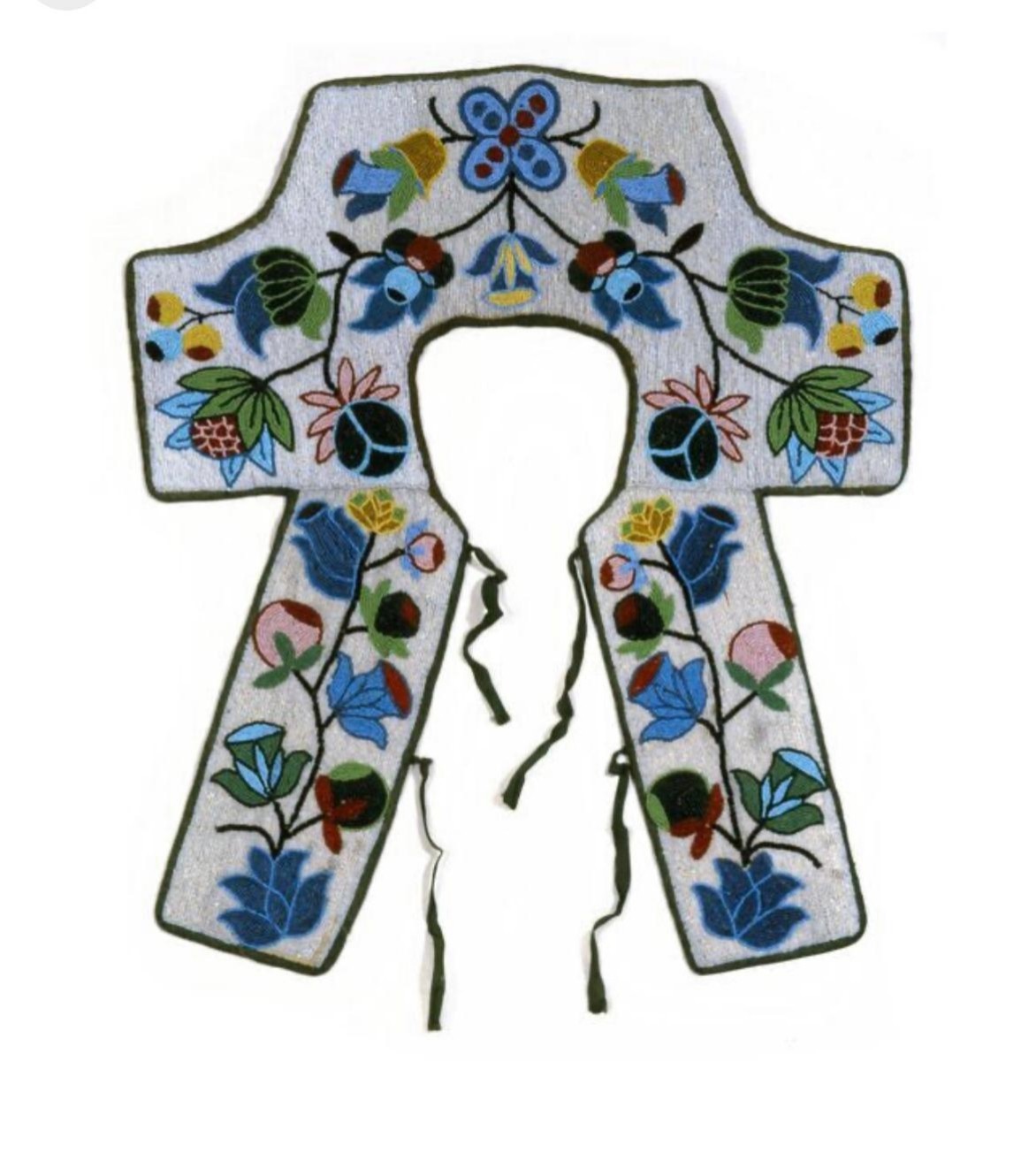 Handmade Ojibwe Beaded Yoke Collar Native American Powwow Regalia Women YK517
