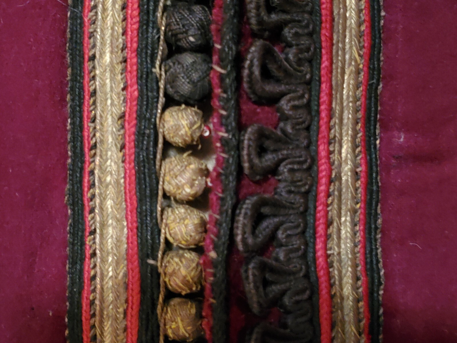 Antique Macedonian traditional  Hand Woven wool jacket rare
