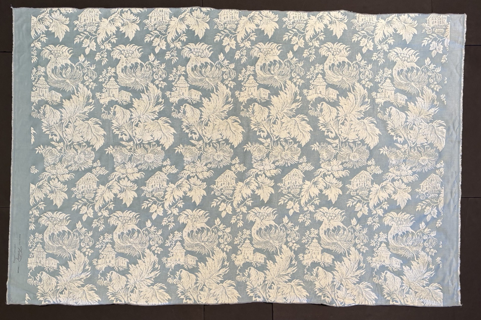 Fortuny FRAGONARD in pale blue & antique white- 1 Yard (51x36 inches) #5389
