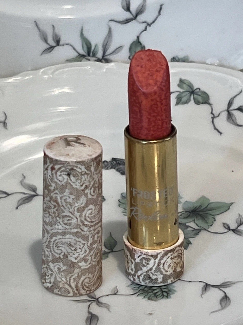 VINTAGE REVLON FROSTED  MID CENTURY LIPSTICK  COLLECTIBLE CANDIED BRANDY  NOS