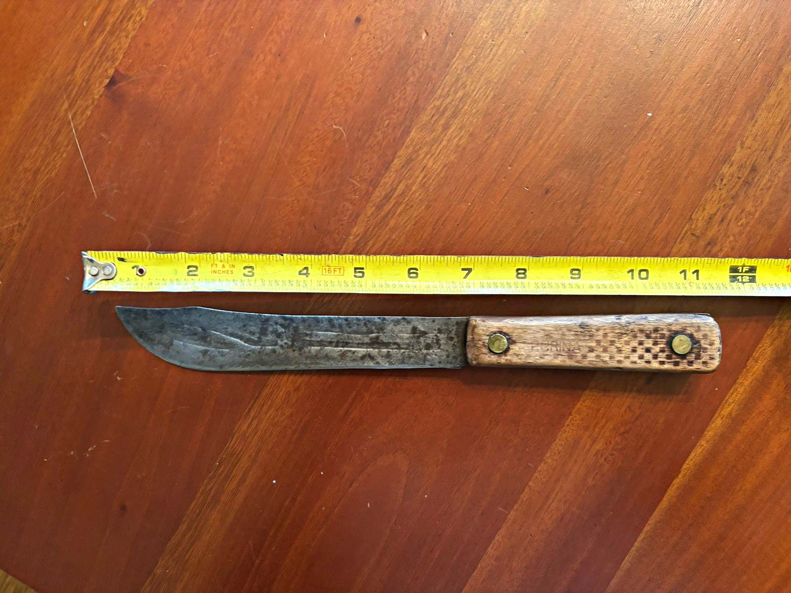 Promotional Purina Vintage Fixed Blade butchers Knife,Steel, Wood Full Tang 5in+
