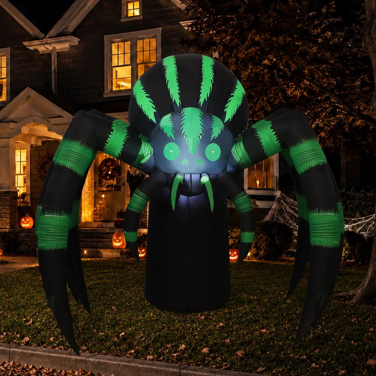 7FT Halloween Inflatable Spider Decoration with LED Lights - Outdoor Yard Decor 7FT Halloween Inflatable Spider Decoration with LED Lights - Outdoor Yard Decor