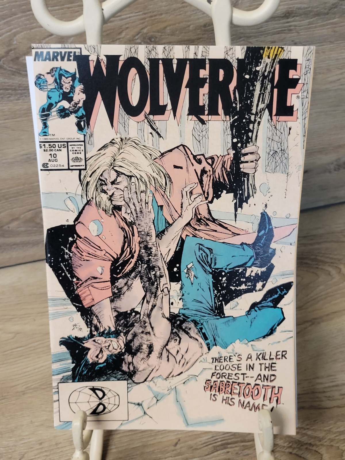 Wolverine (1989) #10 Marvel comics Sabertooth First Silver Fox Wolverine (1989) #10 Marvel comics Sabertooth First Silver Fox