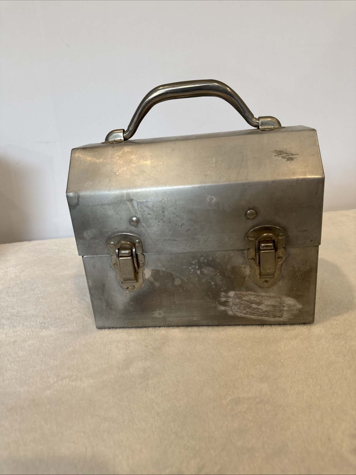 Vtg Aluminum Miners Lunchbox Made In USA By CIRACCO Illinois MCM No Strap