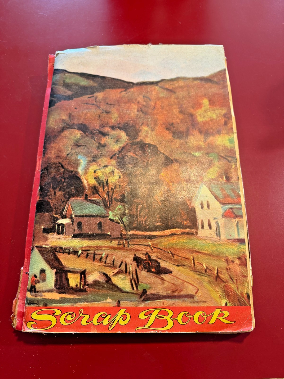 Vtg 1950s Mid-Century Scrapbook Album HUGE Michigan State Cards  Ephemera Photos
