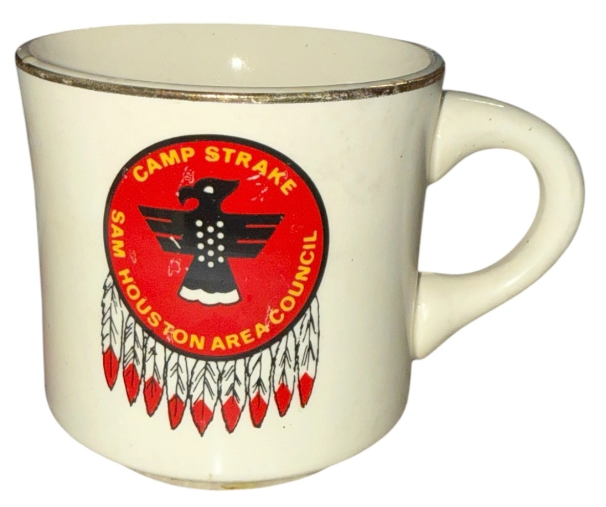 Vintage Boy Scout Sam Houston Area Council Coffee Cup BSA Mug