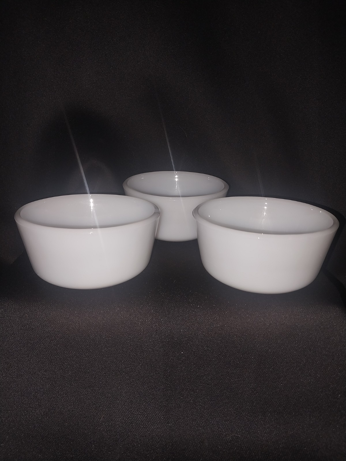 Glasbake Milk Glass Custard Cup 1940\'s To 1950\'s