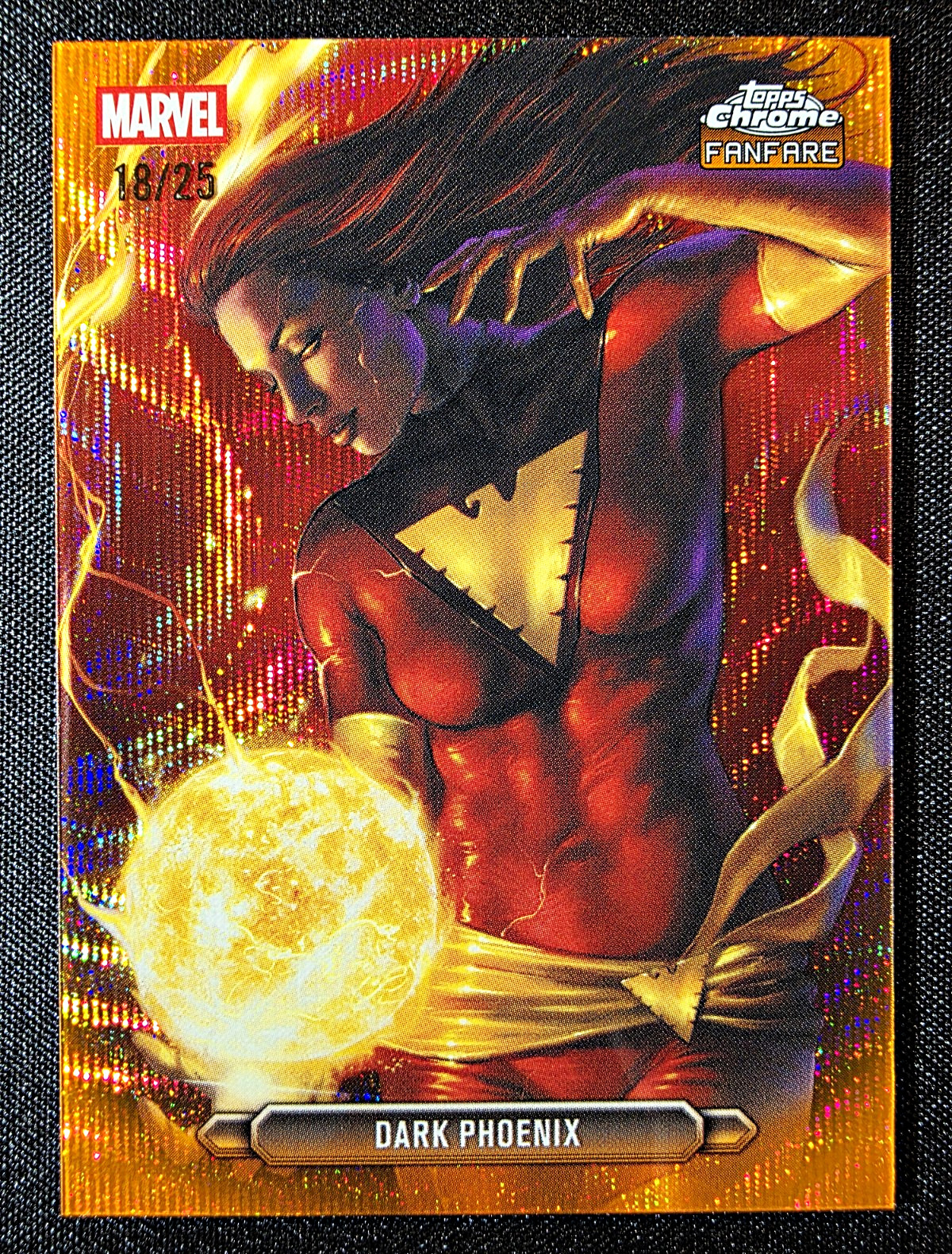 Topps 2026 Topps Chrome Marvel Comics Fanfare Dark Phoenix FF-21 Gold 18/25