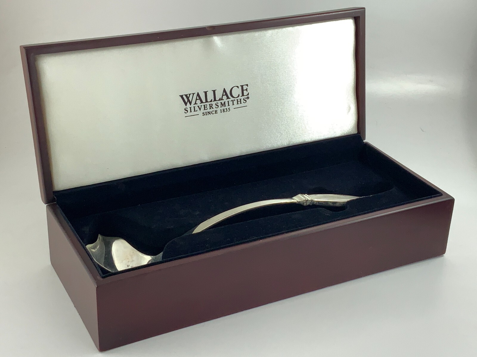 Silverplate Royal Danish Punch Ladle With Fitted Box Wallace Silversmiths EE566