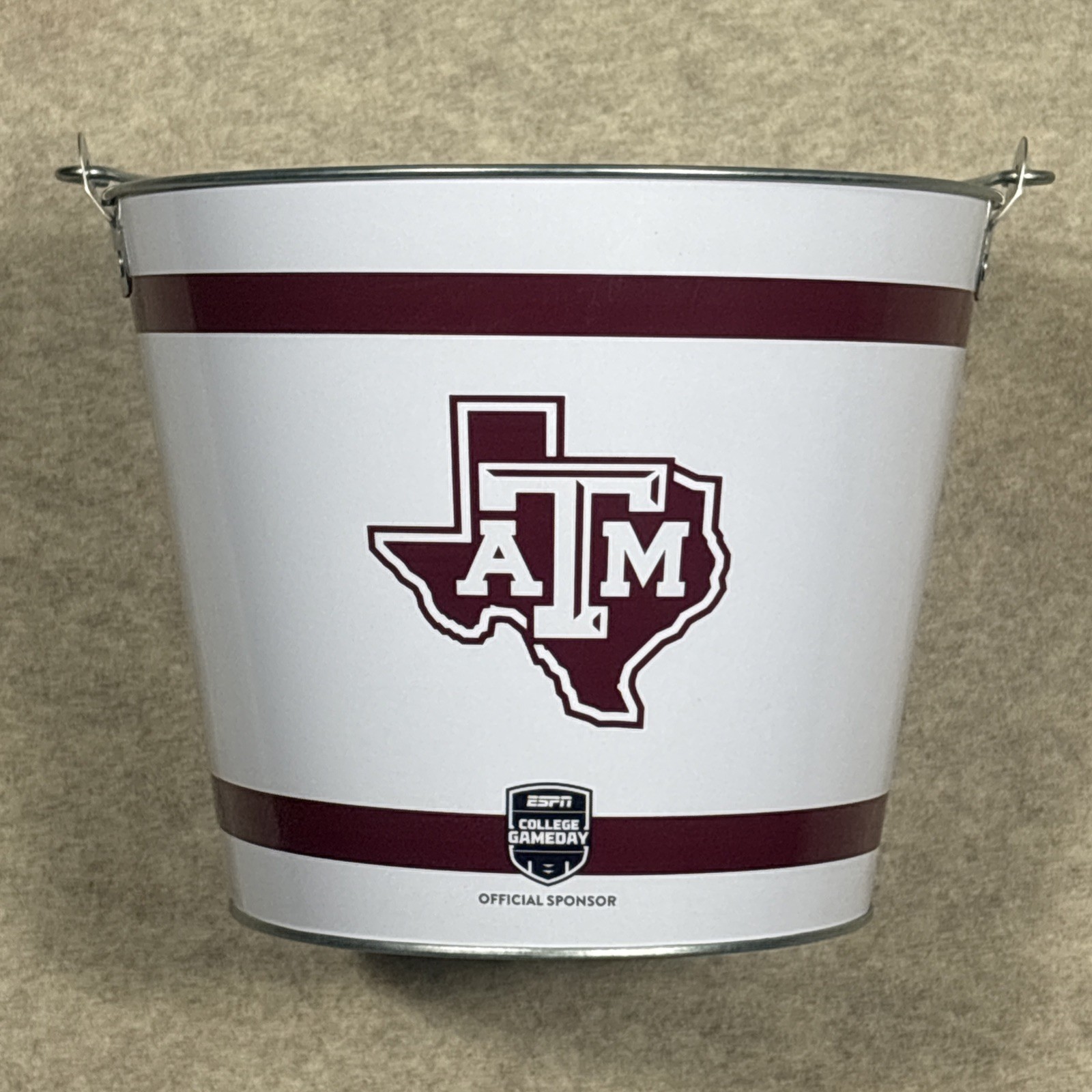 Texas A&M Coors light Metal Ice Bucket 2 Sided Man Cave Tailgate Texas A&M Coors light Metal Ice Bucket 2 Sided Man Cave Tailgate