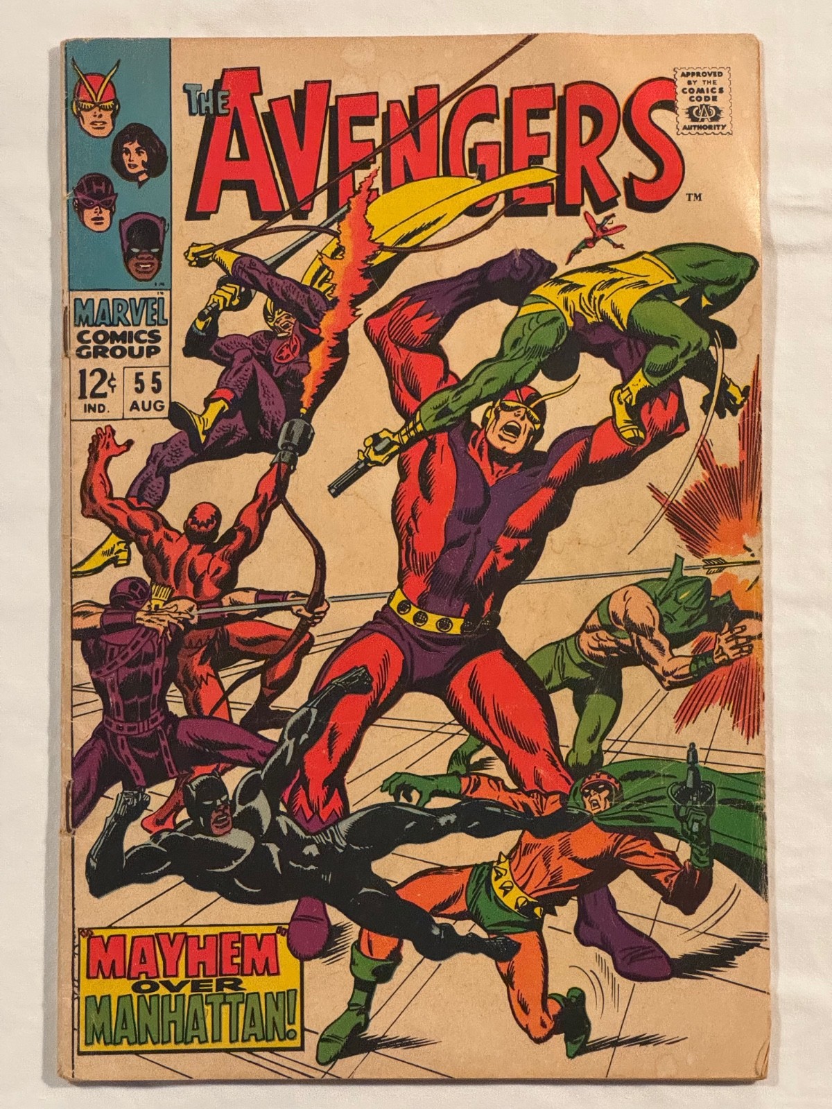 Avengers #55 1968 1st Full Ultron as Ultron-5 Silver Age Key Marvel VG 4.0