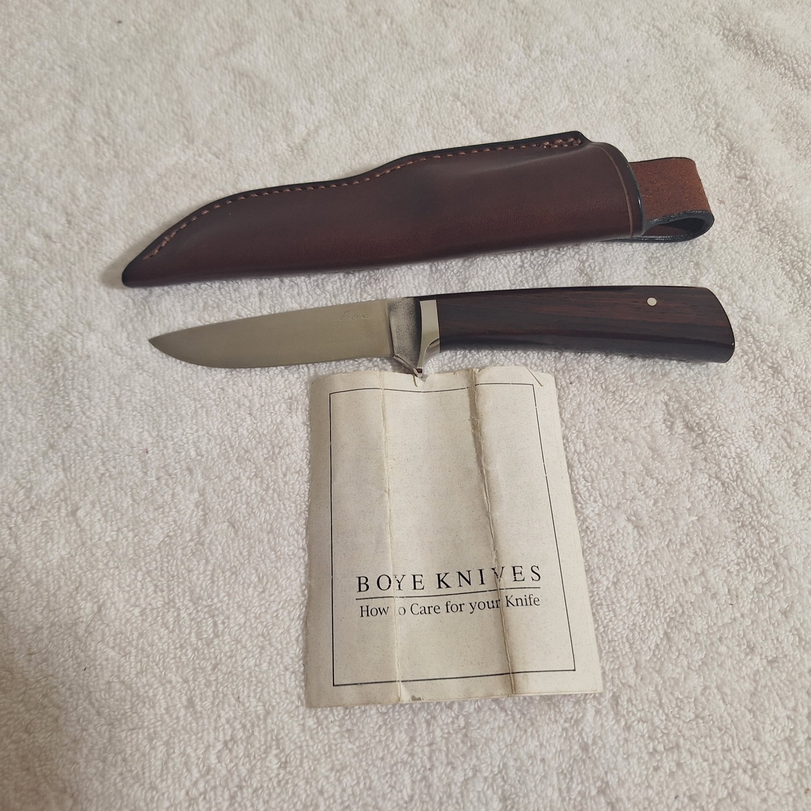 Boye Integral Hunter Knife, Rare, Excellent Condition, 3.5 Inch Blade