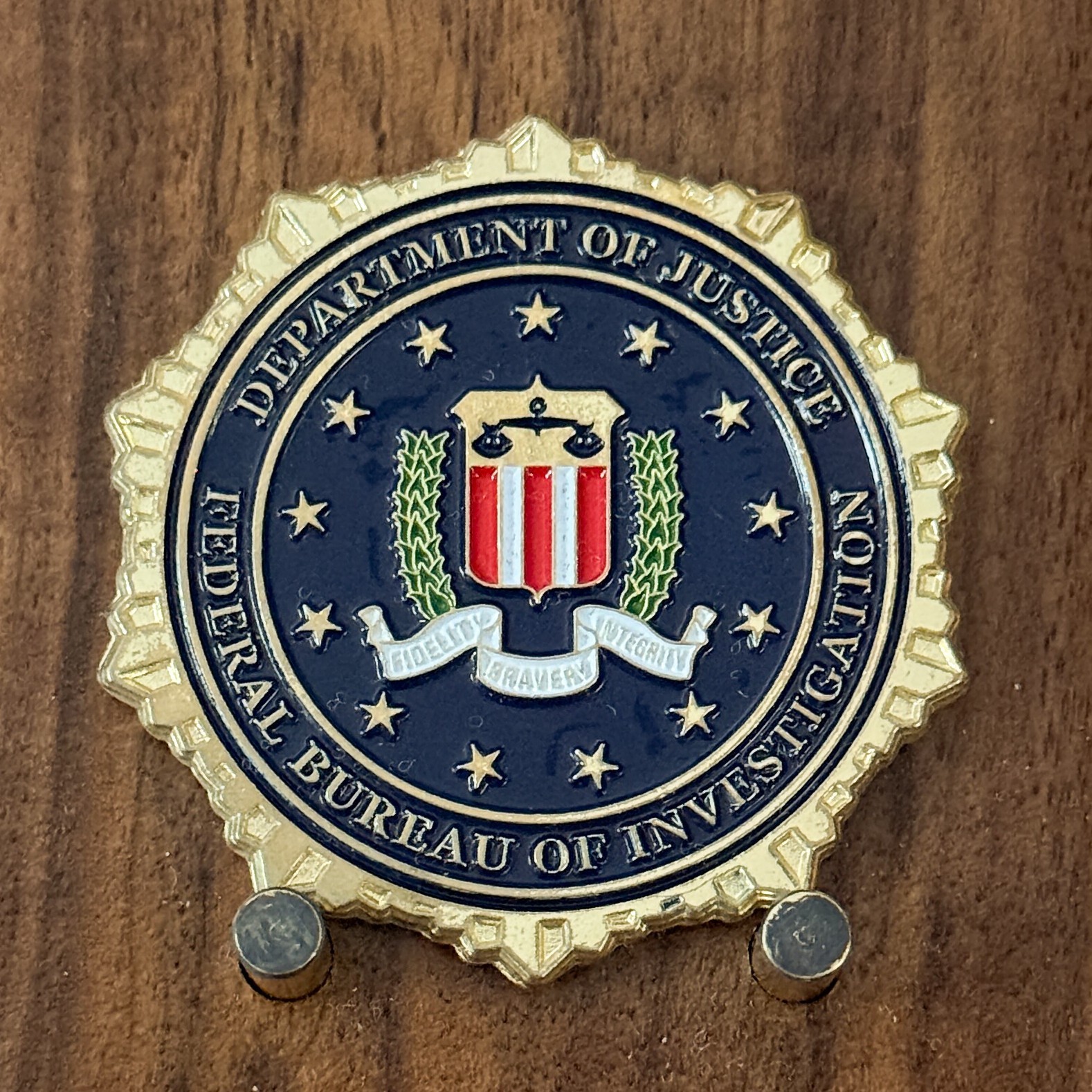 FBI CJIS Department Of Justice Official Emblem Challenge Coin  W#15