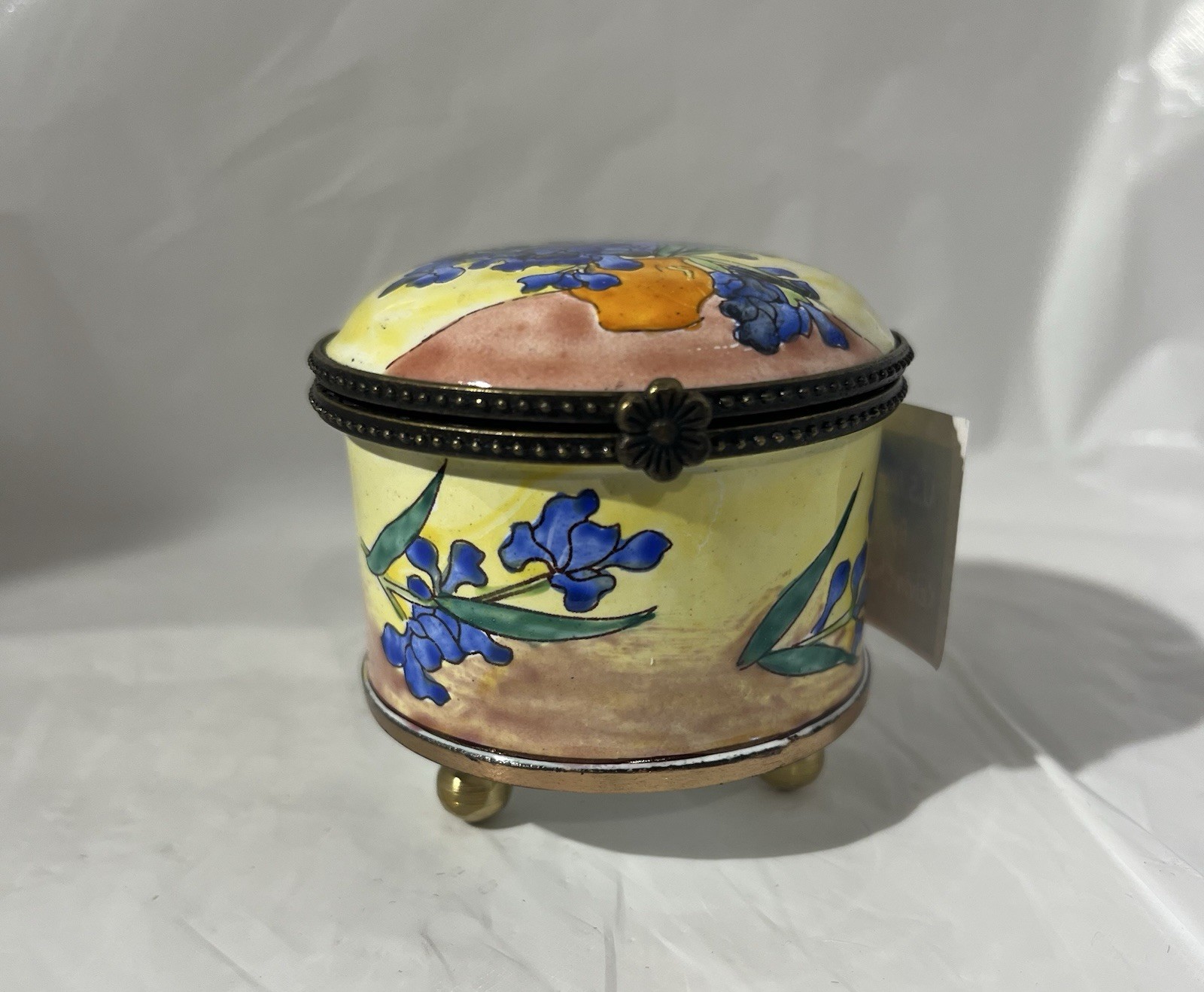 2005 Kelvin Chen Hand Painted Two Inch Stamp Holder # 1485 / New In Box