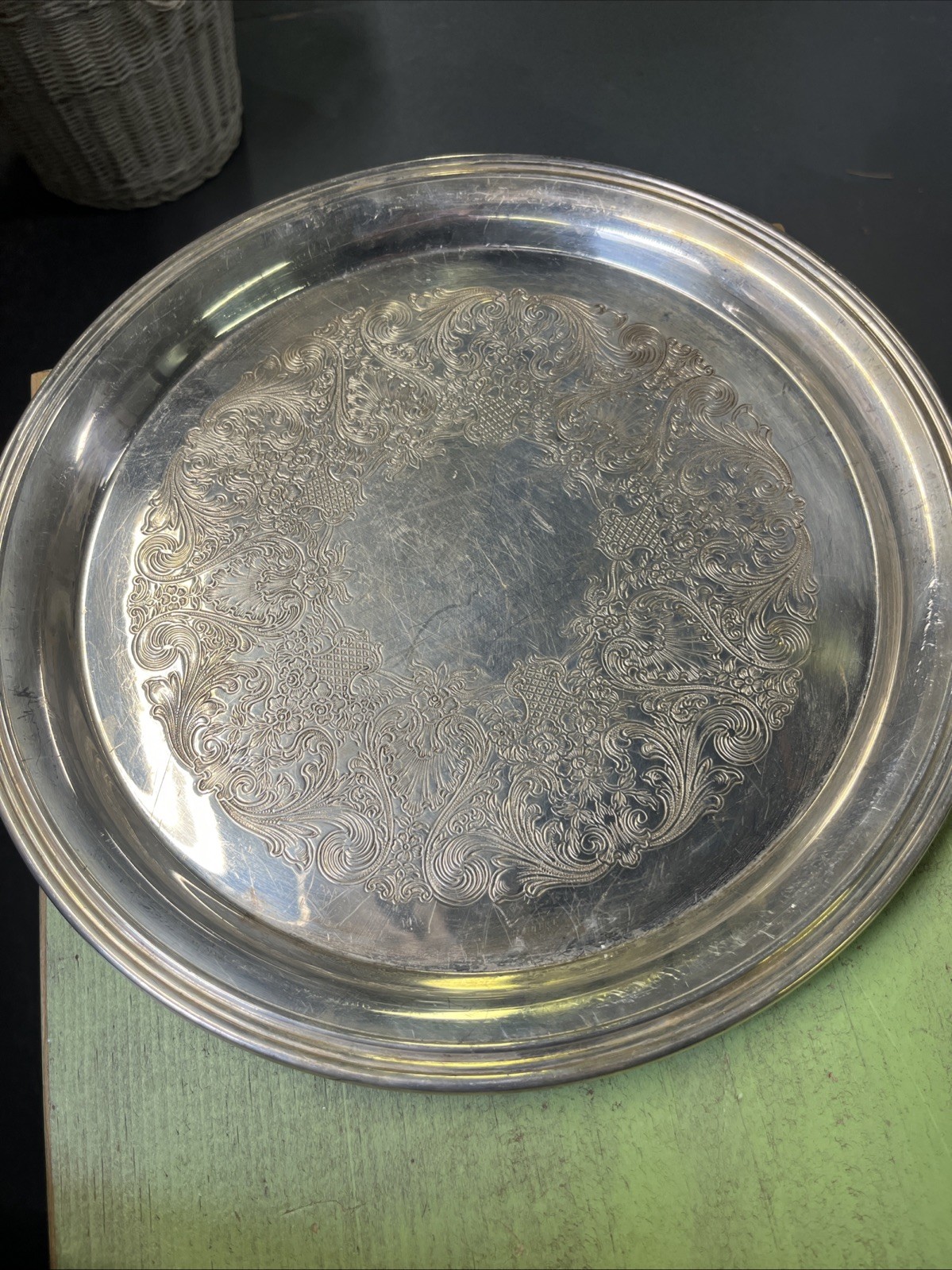 Wm. Rogers #971 Silverplate Tray 12”