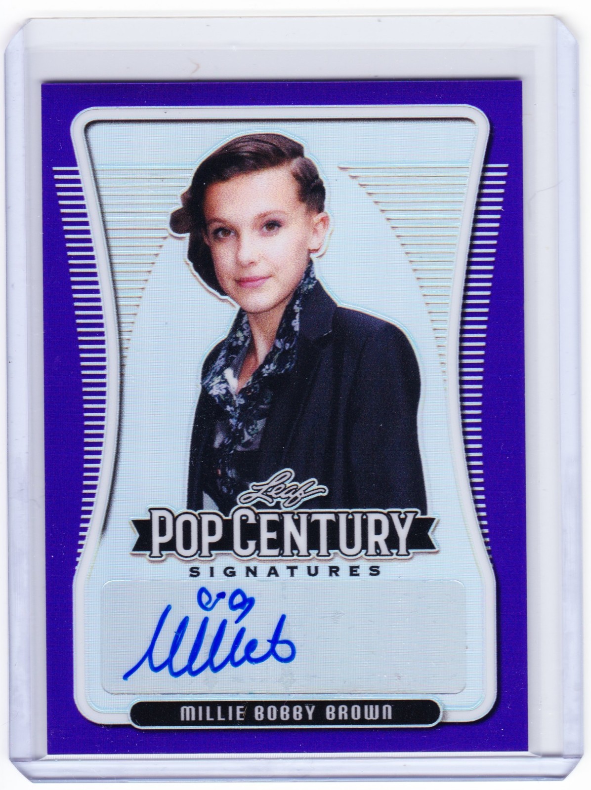 Millie Bobby Brown 2020 Leaf Pop Century Auto Card /20 Eleven Stranger Things