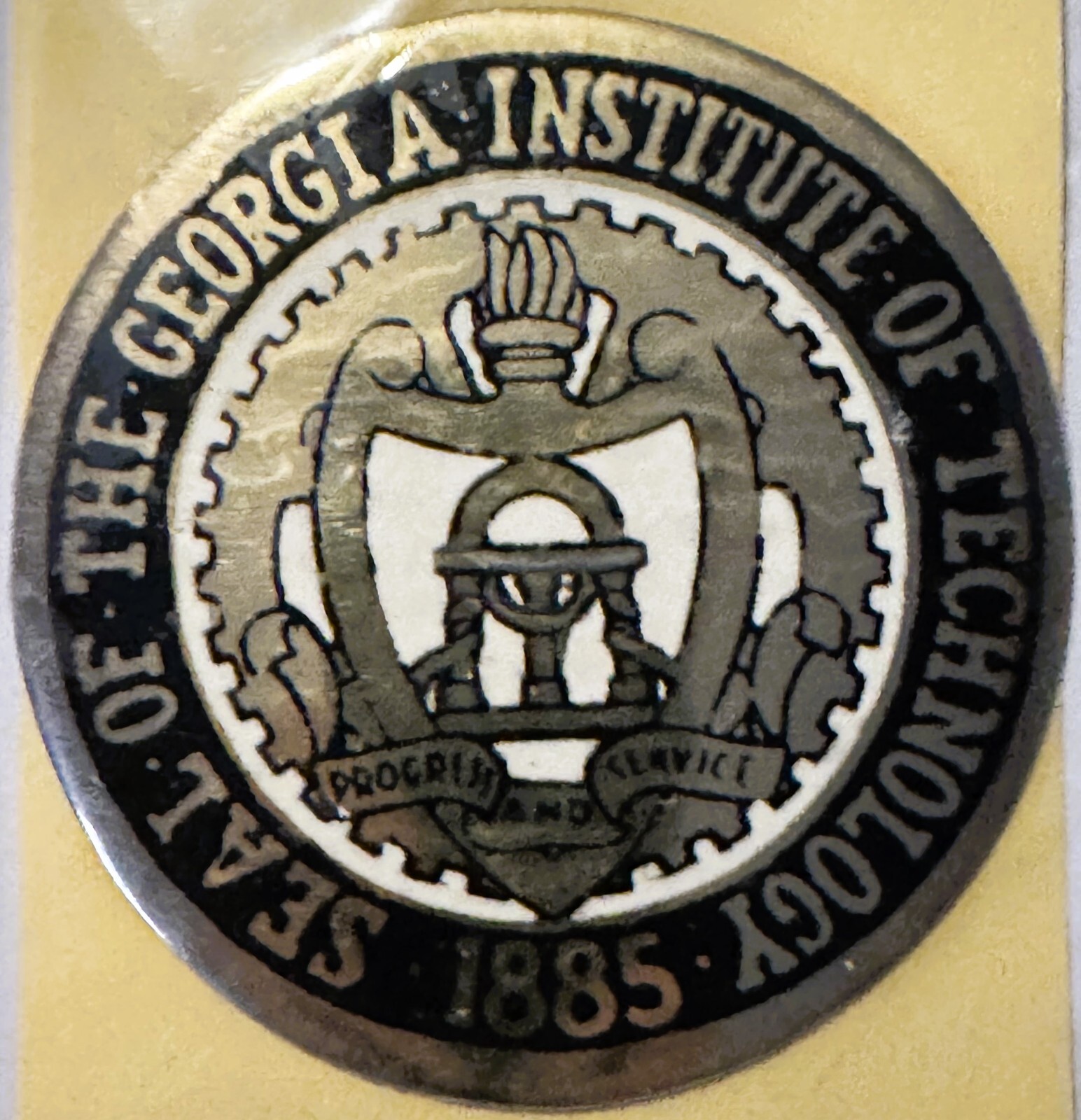 Rare Vintage 1960s Georgia Institute of Technology Decal, Atlanta History