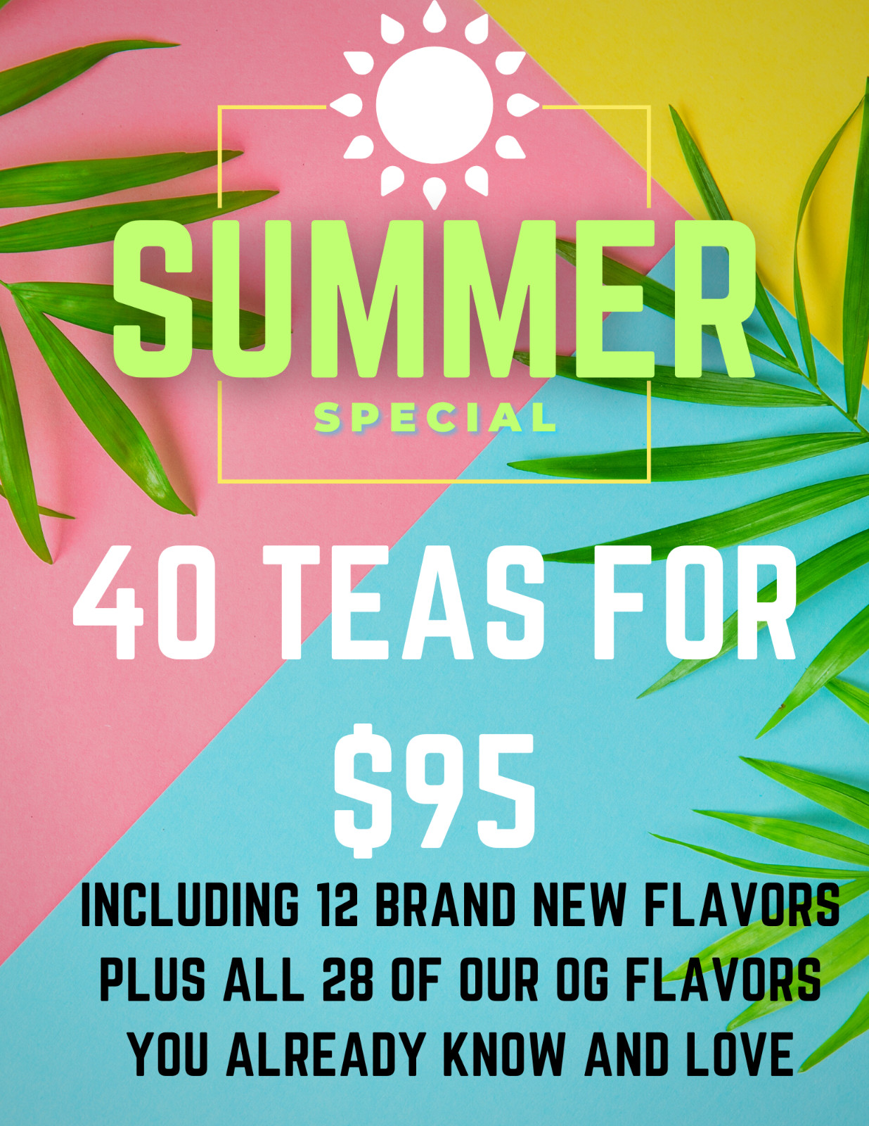 Loaded Caffeinated and Sugar Free TEA Mixes  40 $95