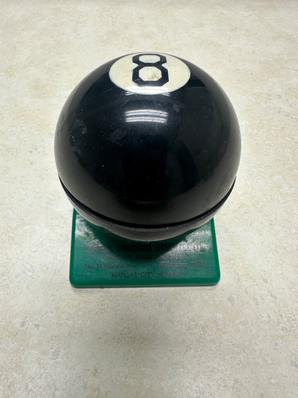 Vintage 8 Ball Advertising Lighter Central Industrial Hardware Kansas City, KS