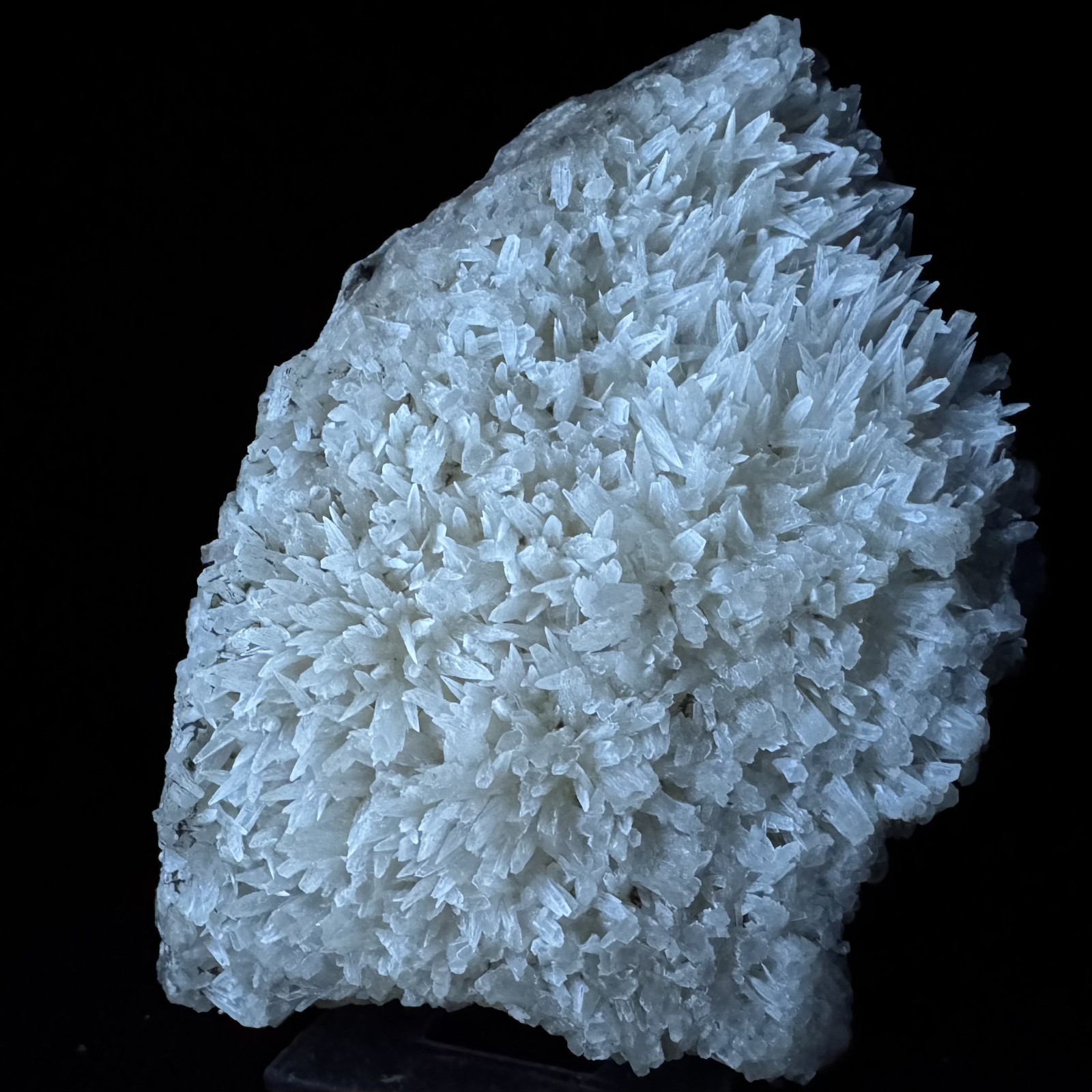 Nice Fluorescent Strontianite Xls: Dreislar Mine, Medebach, Arnsberg, Germany