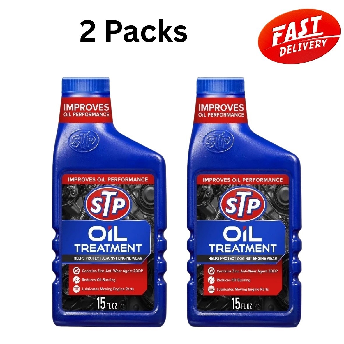 STP High Viscosity Oil Treatment (15 fluid ounces) Pack of 2