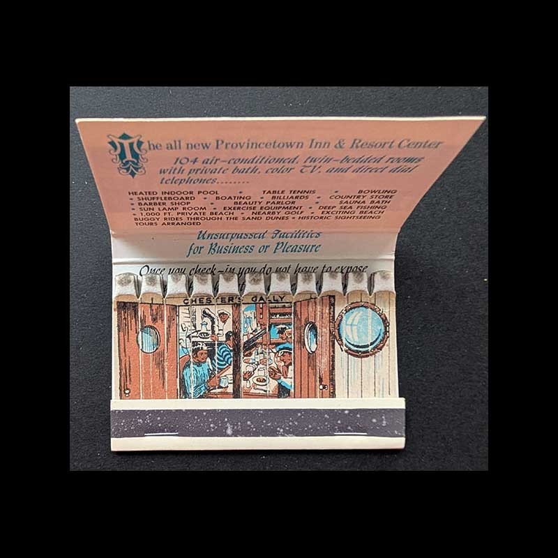 Feature Matchbook Full Book Provincetown Inn & Motel Provincetown Cape Cod MA