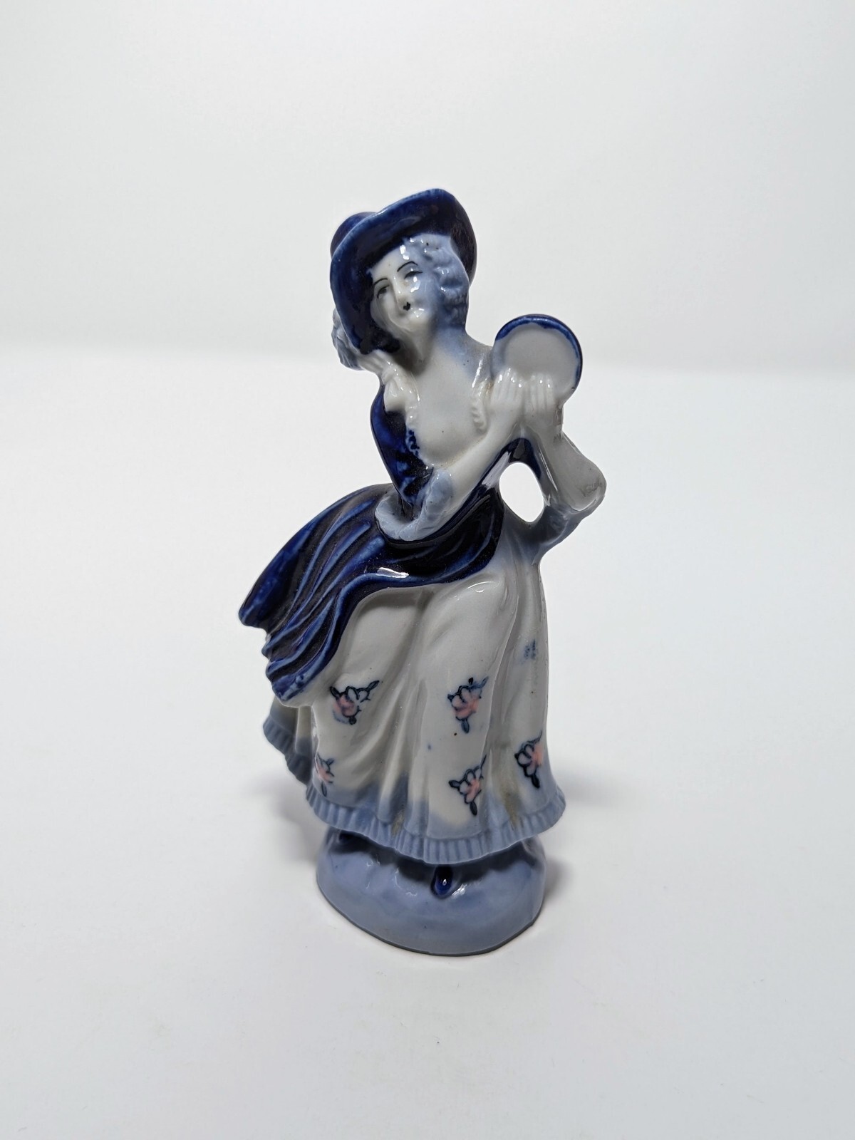 Vintage Porcelain Colonial Lady Figurine Blue Hat Occupied Japan 5 Vintage Porcelain Colonial Lady Figurine Blue Hat Occupied Japan 5
