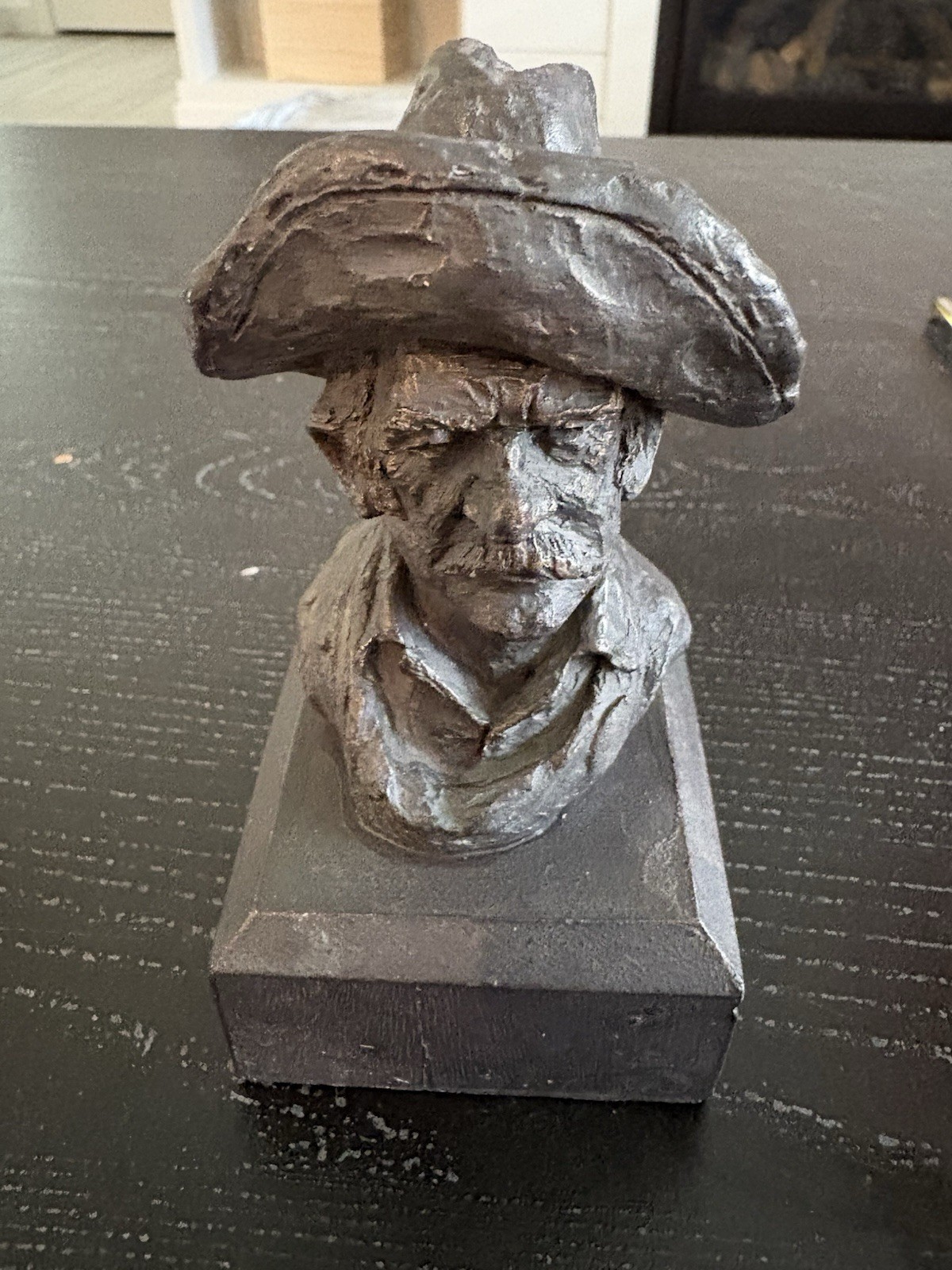 Vintage 1969 Michael Garman Western Cowboy  Sculpture Scout Bust Figurine