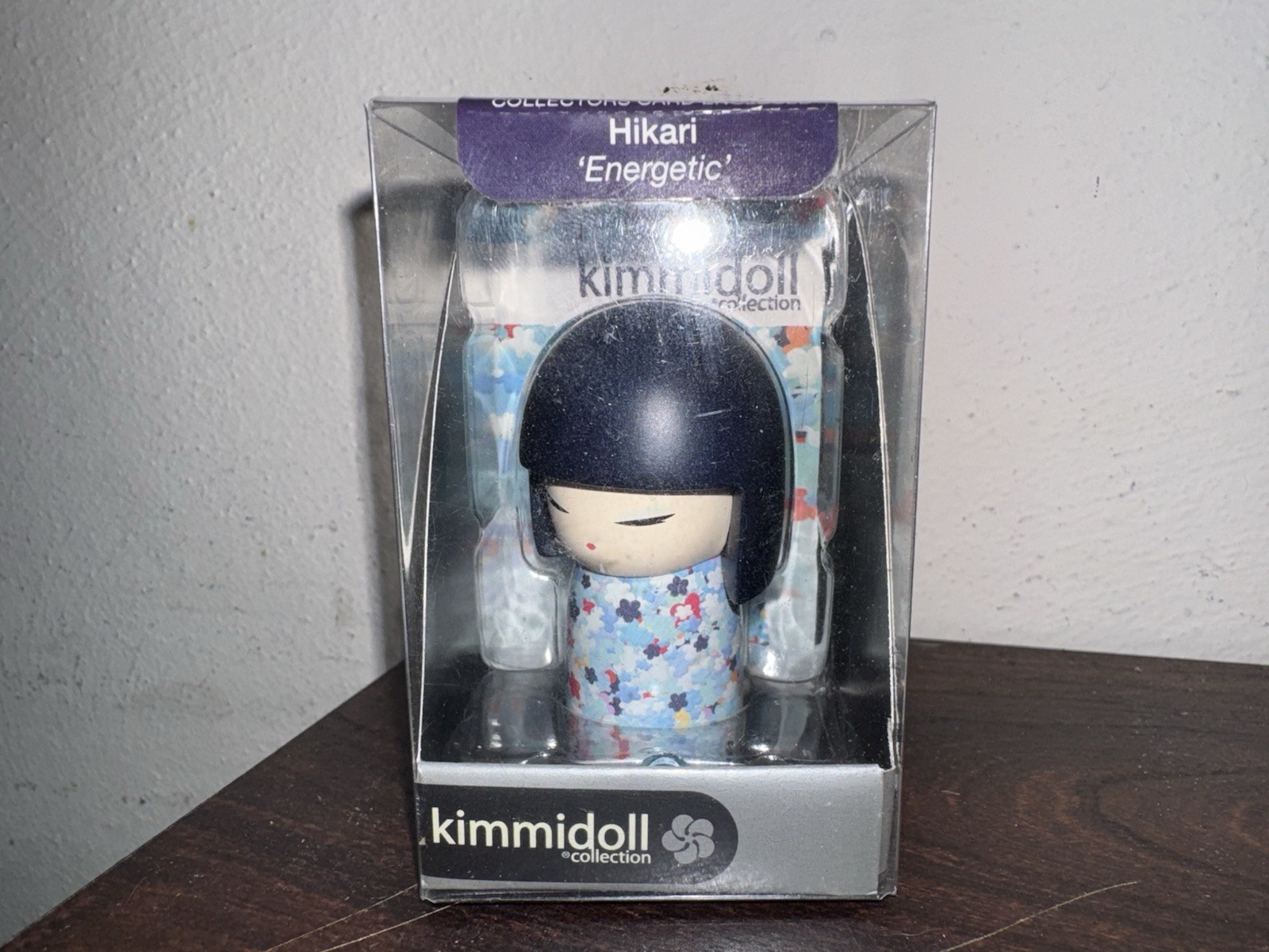 Kimmidoll Collection Hikari ‘Energetic’ Mini 2.5” Kokeshi Doll