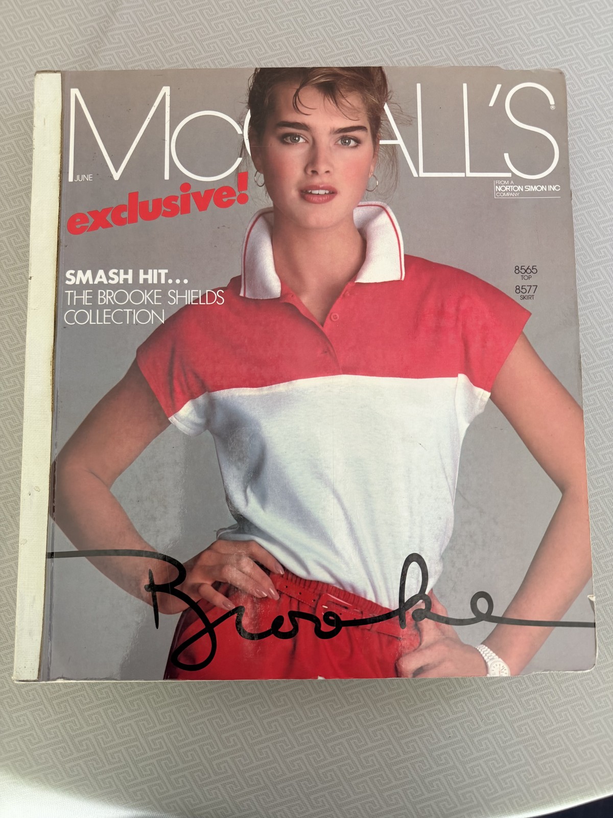 Vintage McCall's Pattern Book Catalog June 1983 Brooke Shields Collection Fashio Vintage McCall's Pattern Book Catalog June 1983 Brooke Shields Collection Fashio