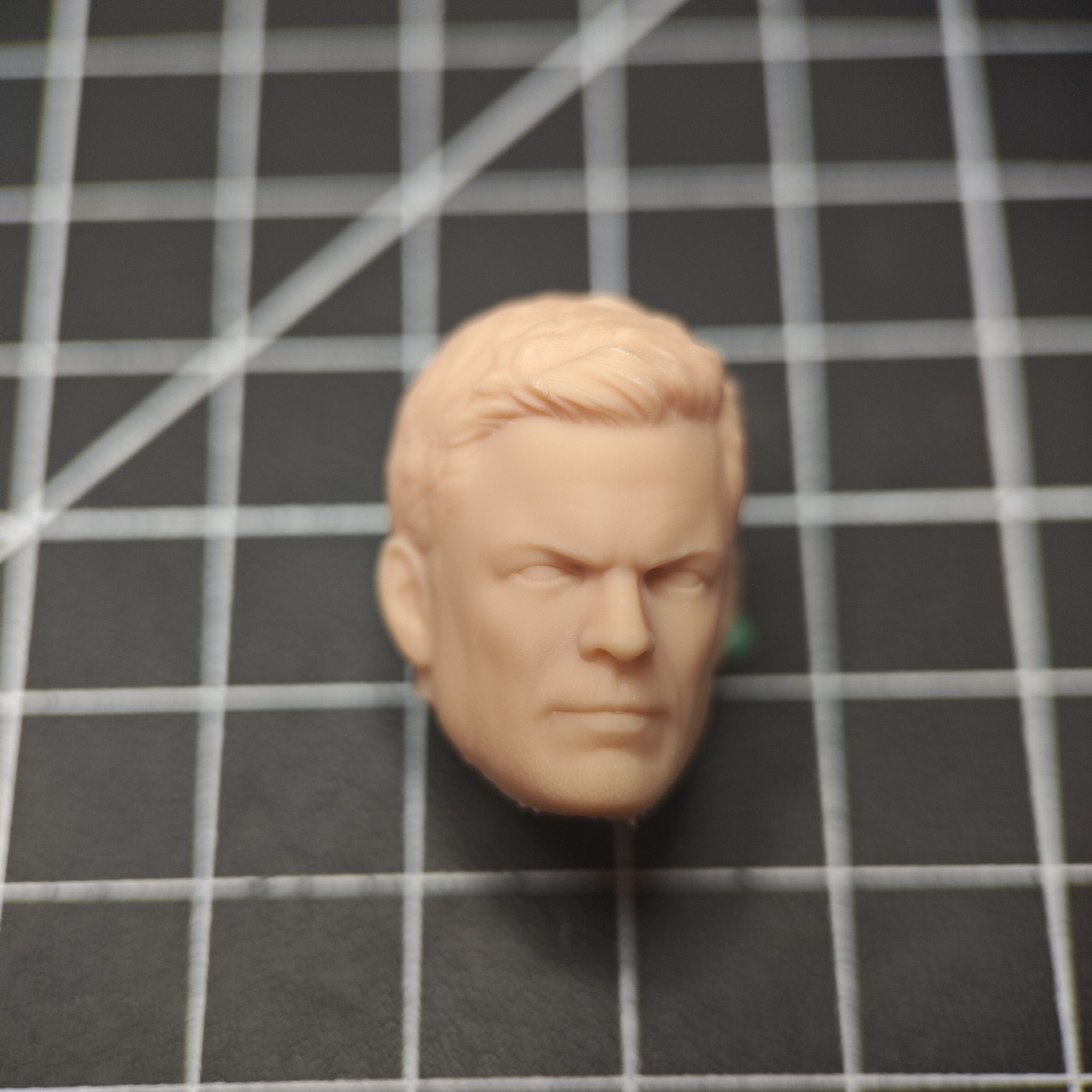 Blank 1/18 1/12 1/10 Alan R Unpainted Head Sculpt fit 3.75\