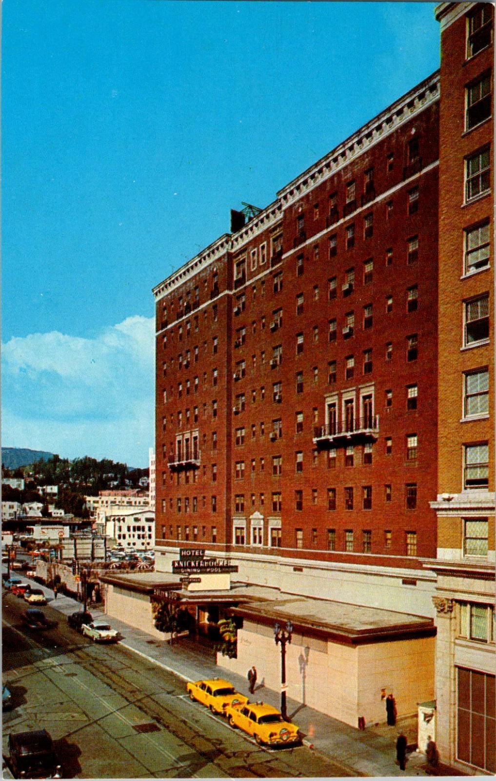 Hollywood California Knickerbocker Hotel Chrome Postcard Unposted