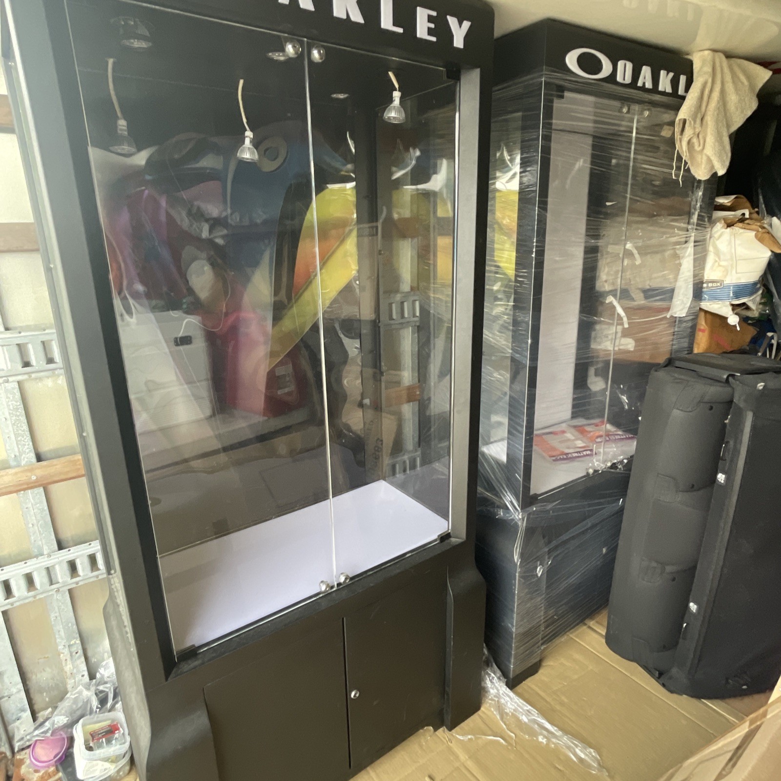 1 Vintage Oakley Metal Display Case Tower