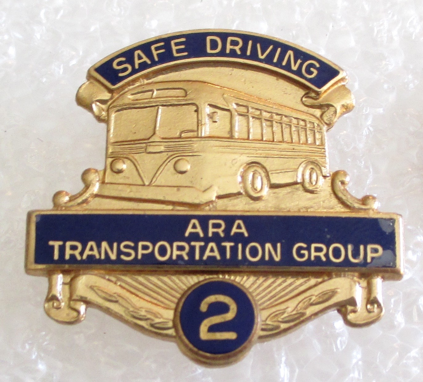 Vintage ARA Transportation Group Bus Company 2 Year Safe Driving Award Pin Vintage ARA Transportation Group Bus Company 2 Year Safe Driving Award Pin