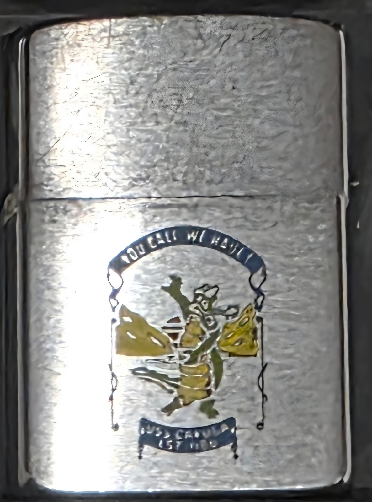 Vintage Metal Zippo, USS Cayuga LST-1186, You Call We Haul, Tank Landing Ship
