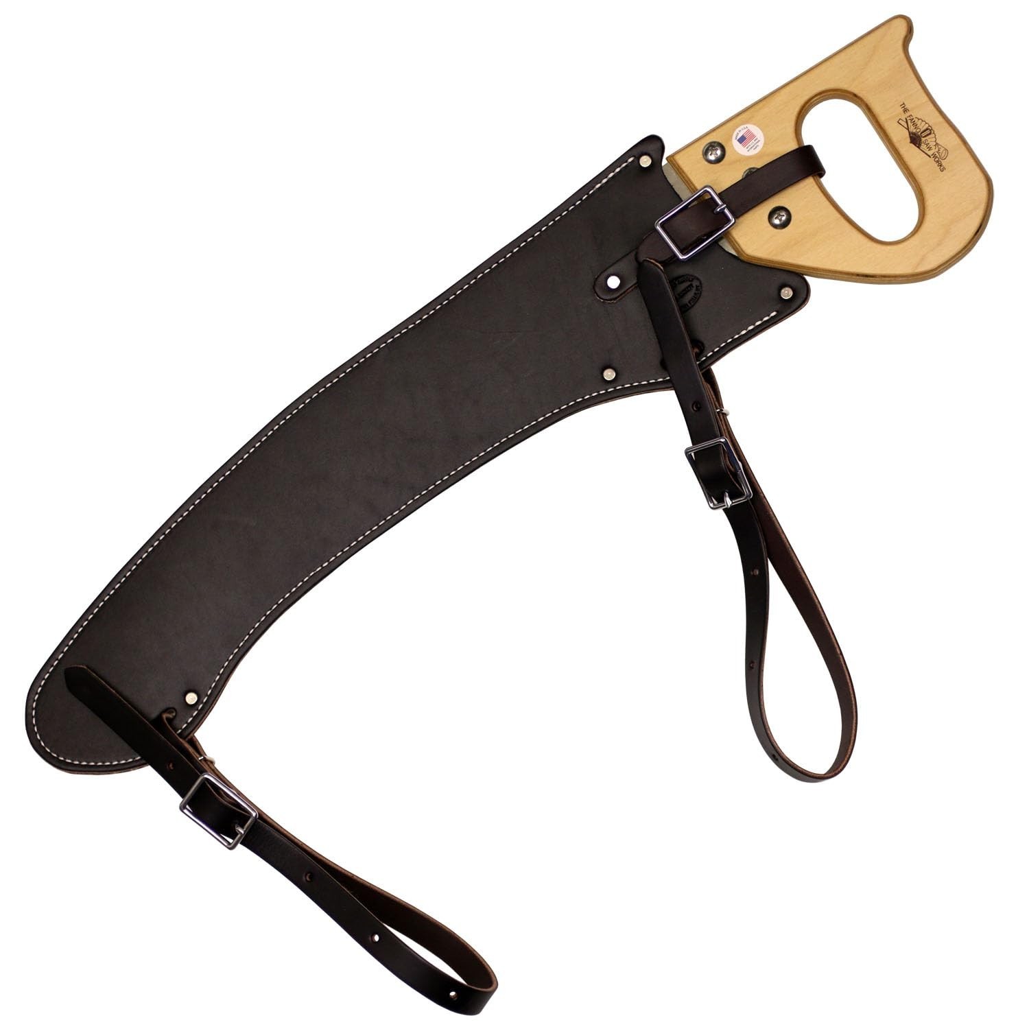 Outfitters Supply Hand Saw, Fanno Trail Saw with Premium Leather Scabbard & C...