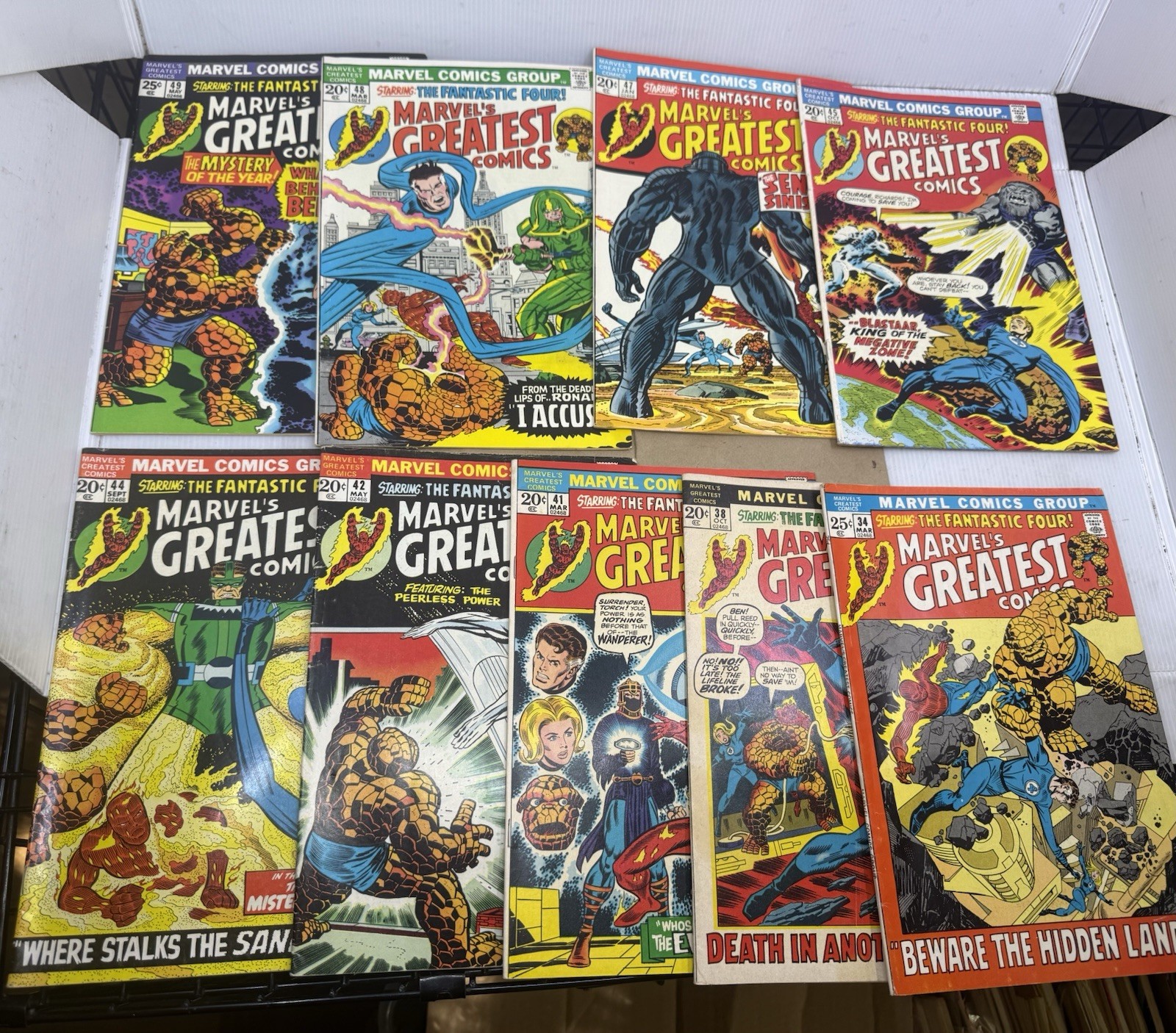 9 vintage marvel’s greatest comics fantastic four 34-49 read description 9 vintage marvel’s greatest comics fantastic four 34-49 read description