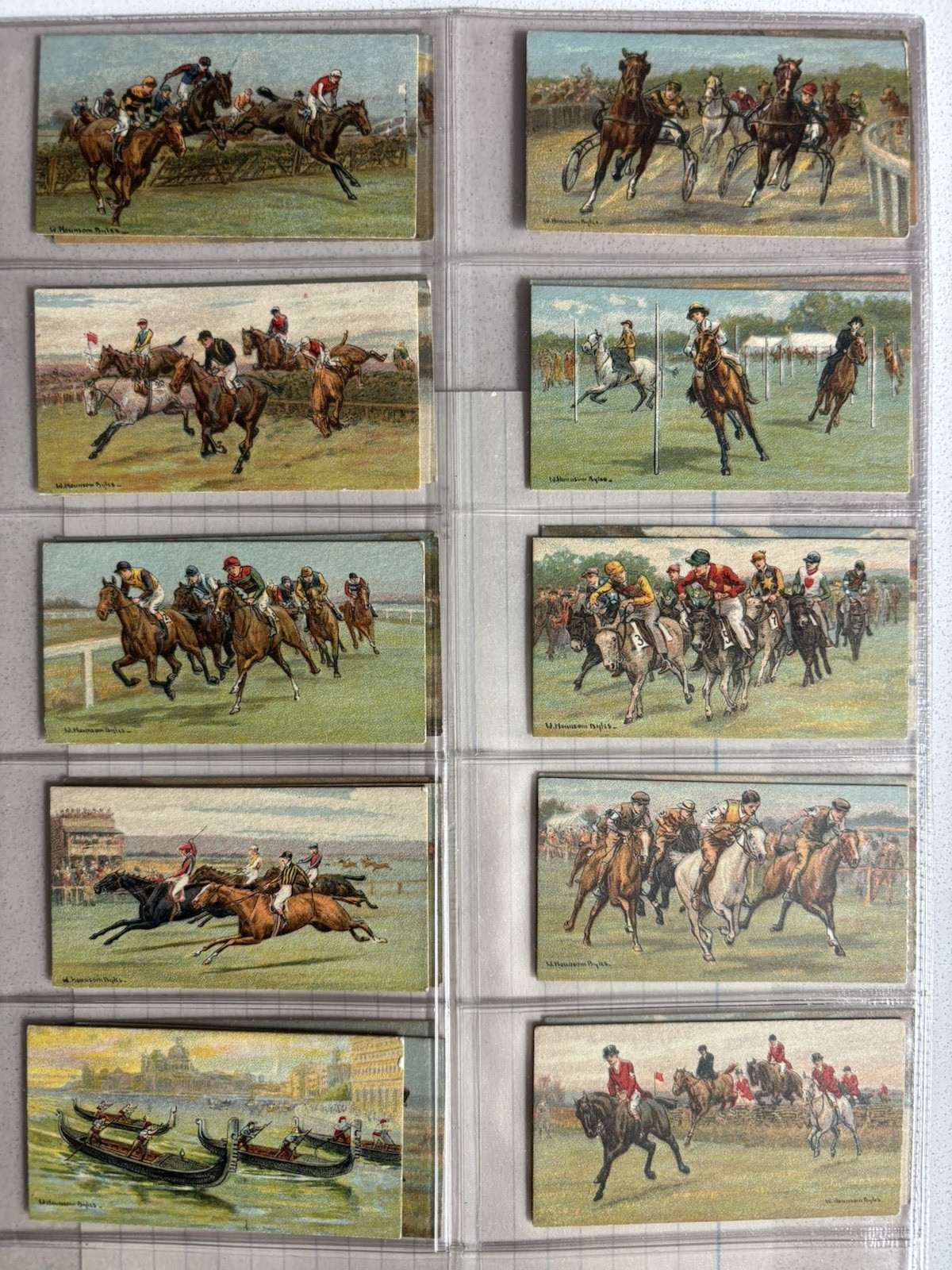 Carreras Races Historic & Modern Horse Racing 1927 Cigarette Cards Set of 25